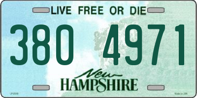 NH license plate 3804971