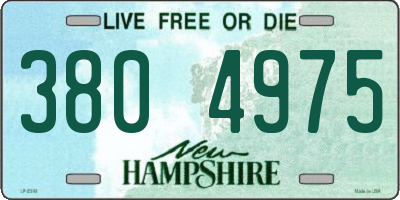 NH license plate 3804975