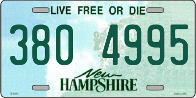 NH license plate 3804995