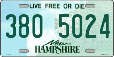 NH license plate 3805024