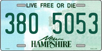 NH license plate 3805053
