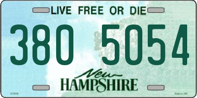 NH license plate 3805054