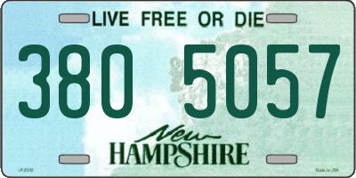 NH license plate 3805057