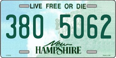 NH license plate 3805062