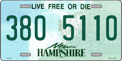 NH license plate 3805110