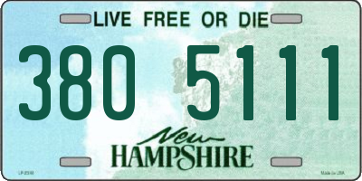 NH license plate 3805111