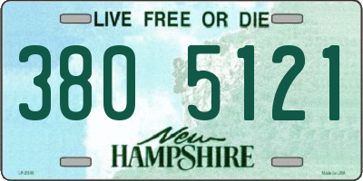 NH license plate 3805121