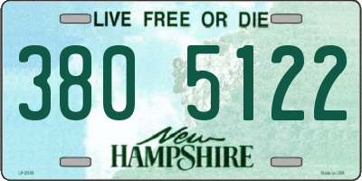 NH license plate 3805122