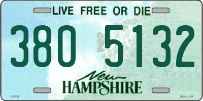 NH license plate 3805132