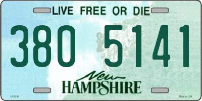 NH license plate 3805141