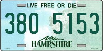 NH license plate 3805153