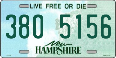 NH license plate 3805156