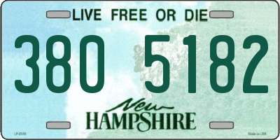 NH license plate 3805182