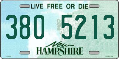 NH license plate 3805213