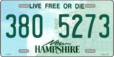 NH license plate 3805273