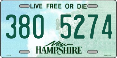 NH license plate 3805274