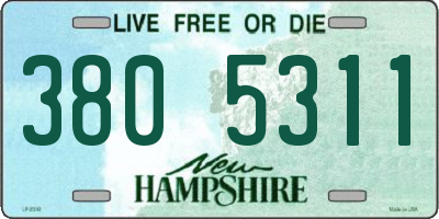 NH license plate 3805311