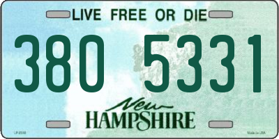 NH license plate 3805331