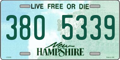 NH license plate 3805339
