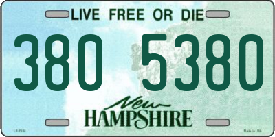 NH license plate 3805380