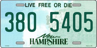 NH license plate 3805405