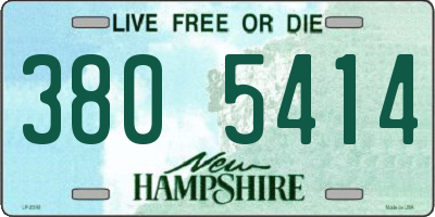 NH license plate 3805414