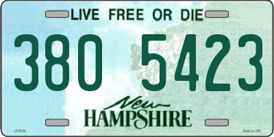NH license plate 3805423