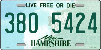 NH license plate 3805424