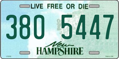 NH license plate 3805447