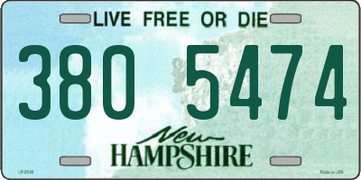 NH license plate 3805474