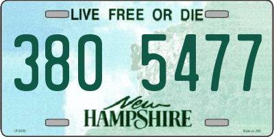 NH license plate 3805477