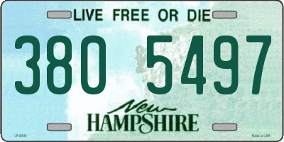 NH license plate 3805497
