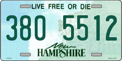 NH license plate 3805512