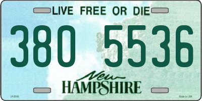 NH license plate 3805536