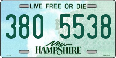 NH license plate 3805538