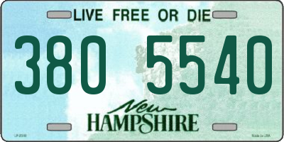 NH license plate 3805540
