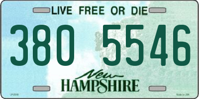 NH license plate 3805546