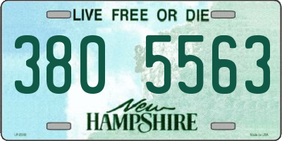 NH license plate 3805563