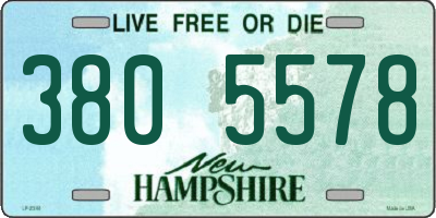 NH license plate 3805578