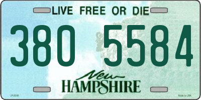 NH license plate 3805584