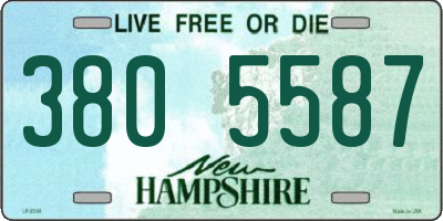 NH license plate 3805587