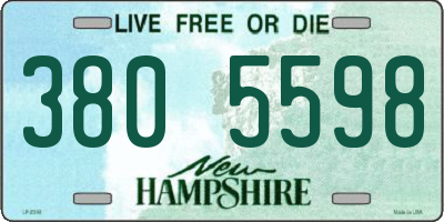 NH license plate 3805598