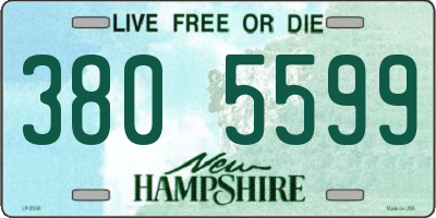NH license plate 3805599