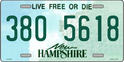 NH license plate 3805618