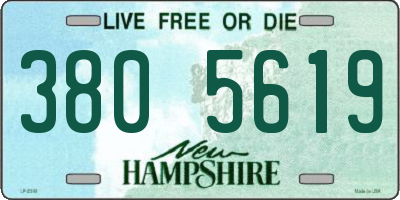 NH license plate 3805619