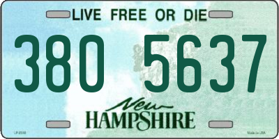 NH license plate 3805637