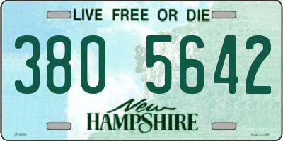 NH license plate 3805642