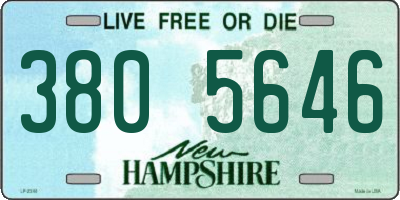 NH license plate 3805646
