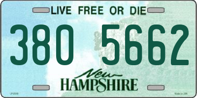 NH license plate 3805662