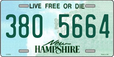 NH license plate 3805664